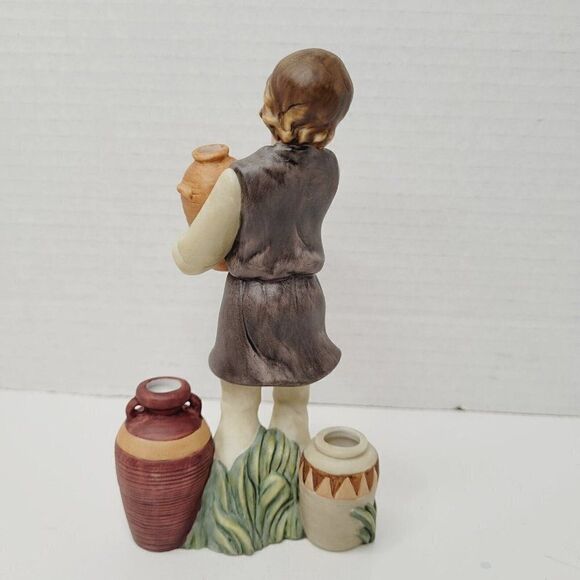 Thomas Kinkade Caring For Her Young & Dutiful Peasant Figurines Nativity 2004 - Picture 7 of 10